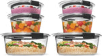 Rubbermaid Brilliance BPA Free 44-Piece Food Storage Containers Set Airtight Leak-Proof with Lids for Meal Prep Lunch and Leftovers