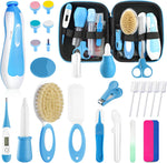 POPYJAN 24PCS Baby Grooming & Health Kit, Newborn Nursery Health Care Set, Baby Care Product, Grey White