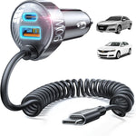 LISEN 90W for iPhone 17 16 15 Pro Max Car Charger USB C Fast Charge,Super Fast for iPhone 17 16 Car Charger USB C Adapter for iPhone 17e 16 15 Pro Max Plus Air,Samsung Galaxy S26 Ultra, Android