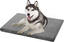 EMPSIGN grey reversible dog crate pad mattress firm support for small to XX-large dogs 35" x 22" x 3"