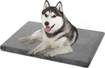 EMPSIGN grey reversible dog crate pad mattress firm support for small to XX-large dogs 35" x 22" x 3"