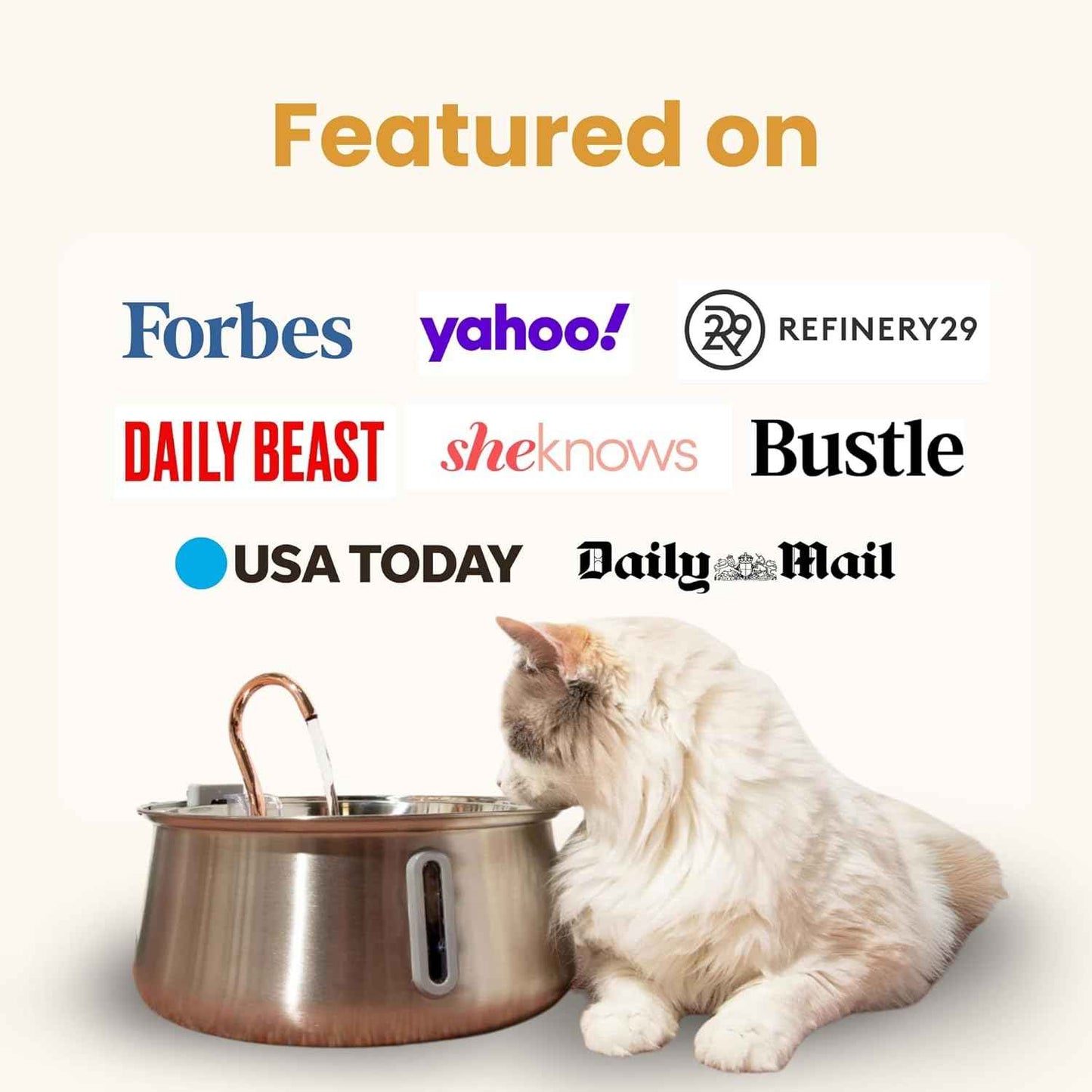 Stainless Steel Cat Water Fountain Automatic Drinking Fountain, Quiet Circulating Water Bowl, Dishwasher Safe, Indoor Pet Fountain for Hydrated Healthy Cats (Stainless Steel, 4L Corded)