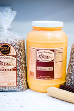 Amish Country Popcorn Coconut Oil 1 Gallon Old Fashioned Non GMO Gluten Free