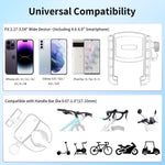 Motorcycle phone mount holder for electric scooter and dirt bike