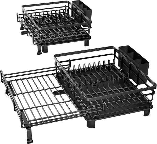 SNTD Extendable Dish Drying Rack for Kitchen Counter