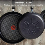 T-fal Ultimate Hard Anodized Nonstick Fry Pan Set 2 Piece, Oven Broiler Safe