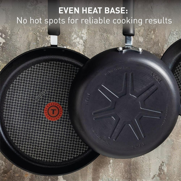 T-fal Ultimate Hard Anodized Nonstick Fry Pan Set 2 Piece, Oven Broiler Safe