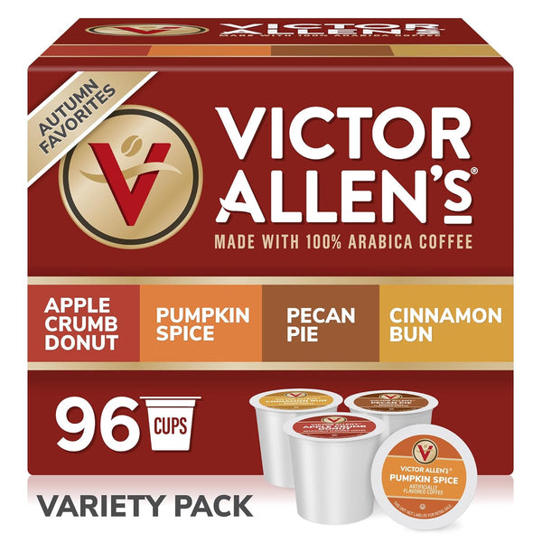 Victor Allen's Coffee Variety Pack, 96 Count, Single Serve Coffee Pods for Keurig K-Cup Brewers