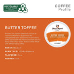 Gloria Jean's Coffees Butter Toffee Single-Serve Keurig K-Cup Pods Medium Roast Coffee 24 Count