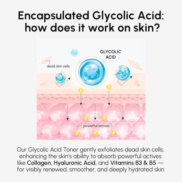 maree glycolic acid toner 10% exfoliating skin brightener for face dark spots acne scars