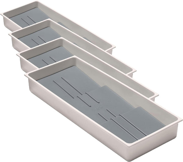 Large Expandable Kitchen Tool Organizer for White Drawers