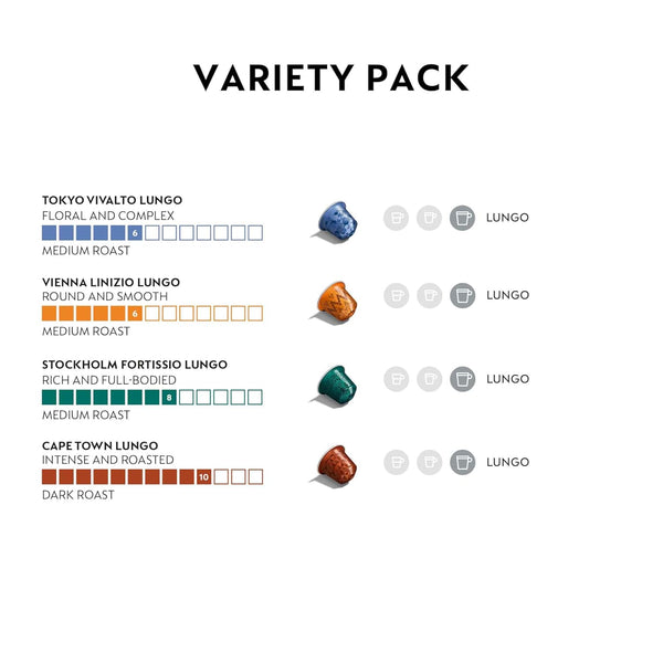 Nespresso Original Line Coffee Capsules Variety Pack 50-Count