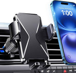 Qifutan Dash Mounted Holders Phone Holders for Your Car Phone Mount for Car Windshield Dashboard Air Vent Universal Desk Mounts Hands Free Automobile Cell Phone Holder Fit for iPhone Smartphone