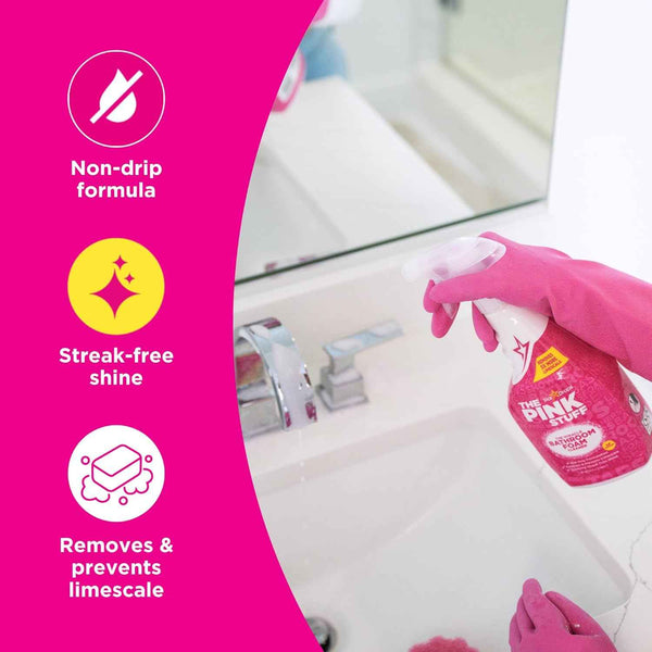 Stardrops – The Pink Stuff Ultimate Cleaning Pack – Miracle Cleaning Paste, Multi-Purpose Spray & Bathroom Foam – Cuts Grease, Removes Stains, Cleans Kitchens, Bathrooms, and More
