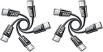 Lisen 5-pack usb c to c cable, 60w fast charging, 10ft for iphone 17, ipad, galaxy s25/s24