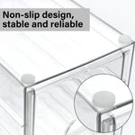 Clear Stackable Acrylic Drawer Makeup Organizer Set of 2