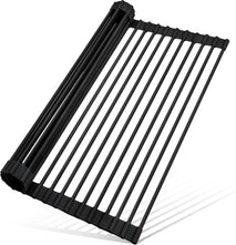 Silicone Wrapped Over The Sink Dish Drying Rack for Kitchen