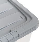 Amazon Basics Plastic Storage Containers with Secure Latching Lids for Organization