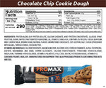 Promax Chocolate Chip Cookie Dough Protein Bar, 20g Protein, Gluten Free, 12 Count