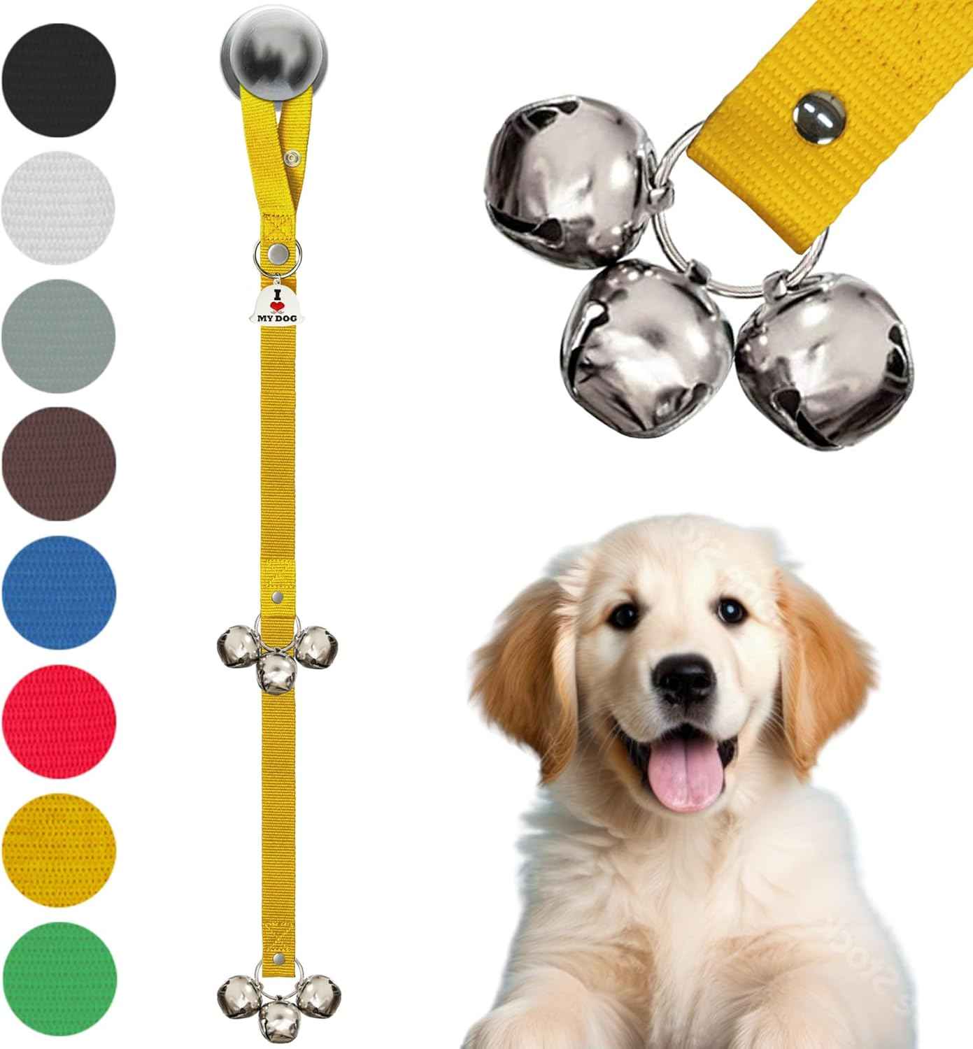 Caldwell's Pet Supply Co. Dog Potty Bells, Dog Door Bell, Bells to Go Outside, Potty Training Bell, Dogs Doorbell, Dogs Potty Doorbell, Ring to Go Pee, All Breed Puppy Training Tool