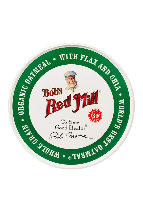 Bob's Red Mill Organic Gluten Free Oatmeal Cup, Classic with Flax/Chia, 1.8 Ounce (Pack of 12), Non-GMO, Whole Grain, Kosher