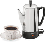 Presto 6-Cup Stainless-Steel Coffee Percolator for Small Households