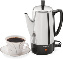 Presto 6-Cup Stainless-Steel Coffee Percolator for Small Households