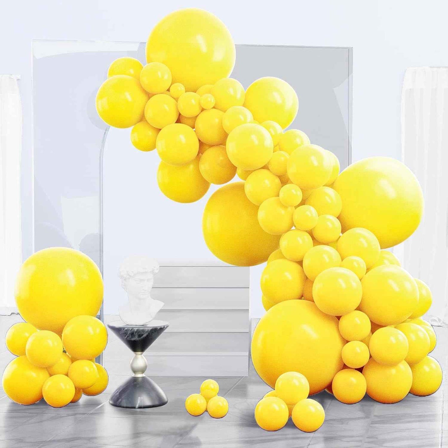 PartyWoo Gold Balloons 140pcs Different Sizes of 18 12 10 5 Inch Gold Balloon Arch Kit Garland for Birthday Wedding Anniversary Baby Shower Graduation Retirement Casino Party Decorations Gold-G101