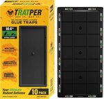 Glue Traps for Mice,Rat,Mouse,Snake,Lizard,Insect. 10 Pack. Extra Strength,Pre-Baited Adhesive.Heavy Duty Plastic Tray.Non-Toxic,Chemical-Free Pest Control for Home. 10Pack