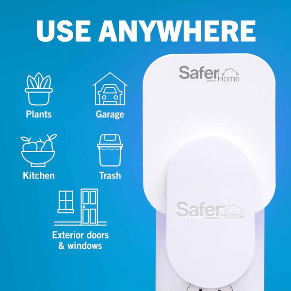 Safer Home SH502 Indoor Fly Trap for 400 Sq Ft - Style: Plug-In Device + 2 Glue Cards
