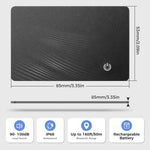 AirTag Card Wallet Tracker Set of 4 - Apple Find My (iOS Only) - 2025 Ultra-Slim 1.8mm Smart Finder, IP67 Locator for Men's Wallets & Luggage Black