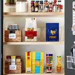Set of 8 Clear Plastic Storage Bins for Pantry Organization and Kitchen Storage