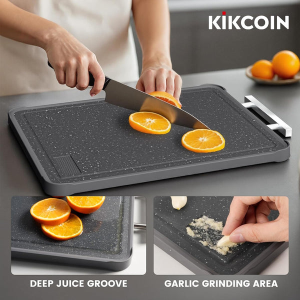 304 Stainless Steel Double Sided Cutting Boards for Kitchen