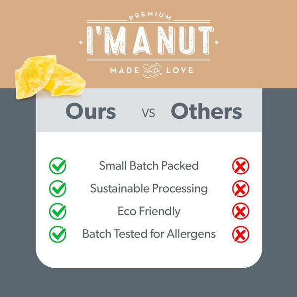 Premium Dried Pineapple Chunks 16oz, Non-GMO, Gluten & Peanut Free, Ethically Sourced