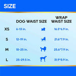 HONEY CARE All-Absorb A26 Male Dog Wrap, 50 Count, Small
