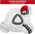 4-pack ocedar easywring spin mop replacement heads for household cleaning