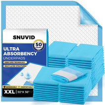 Chux XXL Leakproof Bed Pads, 30" x 36", 50-pack, Ultra Thick for Heavy Incontinence