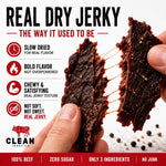 Old Fashioned Dry Zero Sugar Beef Jerky Made with 100% Beef