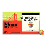 San Francisco Bay Organic Rainforest Blend K-Cup Coffee Pods, 80 count, Medium-Dark Roast