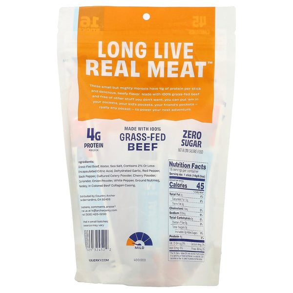Country Archer Jerky Sticks Mini Beef Original 16 Count 8 Ounce Product Details
