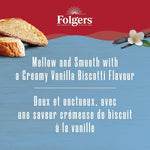 Folgers Vanilla Biscotti Coffee K-cups, 30-count box, 270g, imported from Canada
