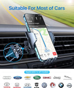 andobil 2026 Upgraded Car Phone Holder Mount for Vent, Military Sturdy Metal Clip Air Vent Phone Holder for Your Car Easy Used Cell Phone Car Mount for iPhone 17 Pro Max 15 14 13 Samsung S26 S25