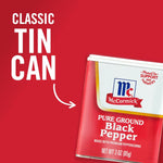 McCormick pure ground black pepper 3 oz non GMO hand-harvested pantry staple