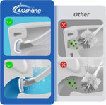 Disposable Toilet Brush - Toilet Bowl Cleaner, Toilet Cleaning Supplies, Toilet Brush with Holder, 14 Refills for Deep Cleaning and Hygienic Bathroom Maintenance