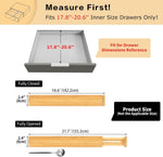 Adjustable bamboo drawer dividers for kitchen, bathroom, and bedroom