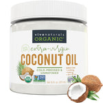 Viva Naturals Unrefined Cold-Pressed Extra Virgin Coconut Oil 16 fl oz, USDA Organic & Non-GMO