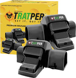 Rat and Chipmunk Traps, Dual Tunneled Design, Covered Snap Traps for Humane Rat Control, Reusable, 2 Pack