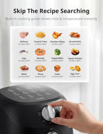 COMFEE' Compact 2.1 Quart Air Fryer with 12 Presets Menu Options, Adjustable Timer & Temperature Control 180-400 degrees F, Dishwasher-Safe Nonstick Fry Basket