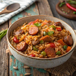 Zatarain's New Orleans Style Jambalaya Rice Mix with Onions, Bell Peppers, Garlic, 8 oz, Gluten-Free, Easy-Prep