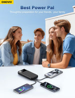 OHOVIV Portable Charger Power Bank 50000mAh Battery Pack, 22.5W Fast Charging PowerBank with Built in Cables,Travel Essential USB-C Portable Phone Charger for iPhone Samsung Pixel Android iPad